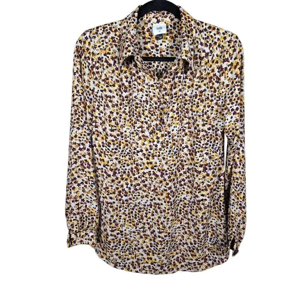 Cabi Shirt Multicolor Long Sleeve Career Business Top Women's XS